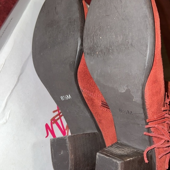 Matisse Fringe Rust Ankle Boots 8.5 NWT - Picture 6 of 7
